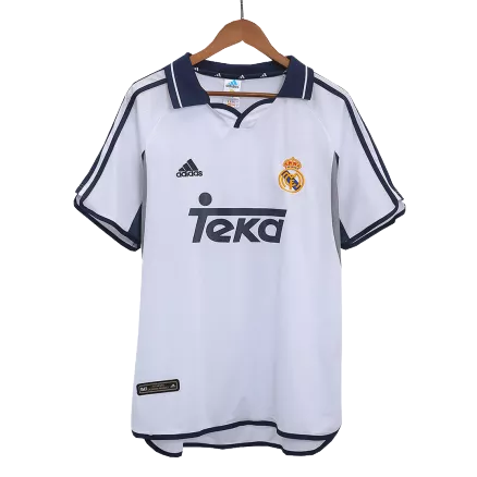 Camiseta Retro 2000/01 Real Madrid Primera Equipación Local Hombre - Versión Hincha - camisetasfutbol
