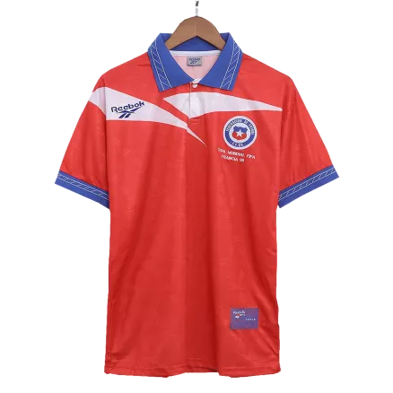 Camiseta de Fútbol Retro Chile Local 1998 para Hombre - Personalizada - camisetasfutbol