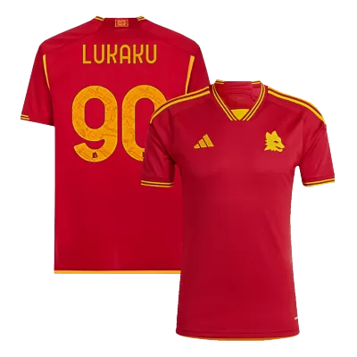 Camiseta LUKAKU #90 Roma 2023/24 Primera Equipación Local Hombre - Versión Hincha - camisetasfutbol