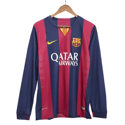 Camiseta Retro 2014/15 Barcelona Primera Equipación Manga Larga Local Hombre - Versión Hincha - camisetasfutbol