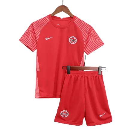 Miniconjunto Canada 2022 Primera Equipación Local Niño (Camiseta + Pantalón Corto) - camisetasfutbol