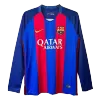 Camiseta Retro 2016/17 Barcelona Primera Equipación Manga Larga Local Hombre - Versión Hincha - camisetasfutbol