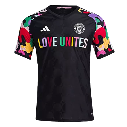 Camiseta Manchester United Love Unites 2023/24 Pre-Partido Hombre - Versión Replica - camisetasfutbol