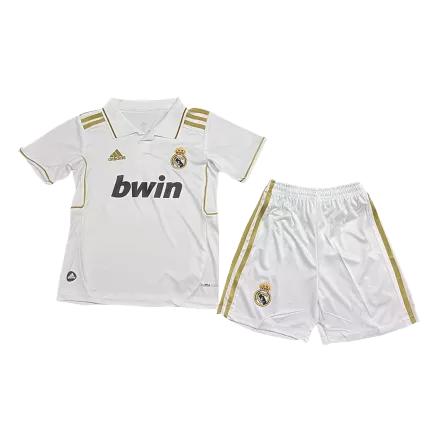 Miniconjunto Real Madrid Retro 2011/12 Primera Equipación Local Niño (Camiseta + Pantalón Corto) - camisetasfutbol