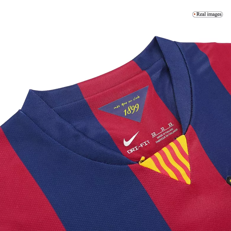 Miniconjunto Barcelona Retro 2014/15 Primera Equipación Local Niño (Camiseta + Pantalón Corto) - camisetasfutbol