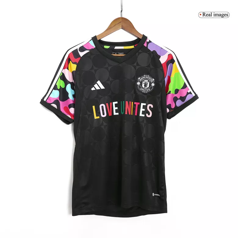 Camiseta Manchester United Love Unites 2023/24 Pre-Partido Hombre - Versión Hincha - camisetasfutbol