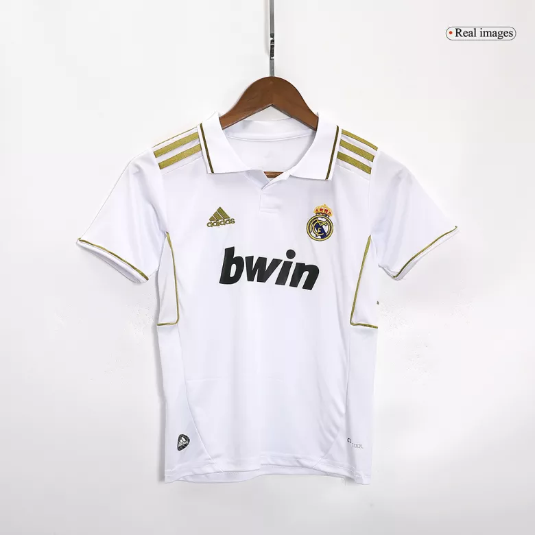 Miniconjunto Real Madrid Retro 2011/12 Primera Equipación Local Niño (Camiseta + Pantalón Corto) - camisetasfutbol