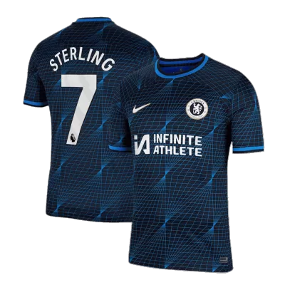 Camiseta STERLING #7 Chelsea 2023/24 Segunda Equipación Visitante Hombre - Versión Hincha - camisetasfutbol