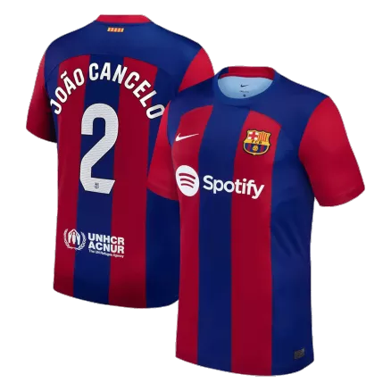 Camiseta JOÃO CANCELO #2 Barcelona 2023/24 Primera Equipación Local Hombre - Versión Hincha - camisetasfutbol