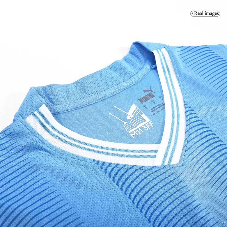 Camiseta DE BRUYNE #17 Japanese Tour Printing Manchester City 2023/24 Primera Equipación Local Hombre - Versión Hincha - camisetasfutbol