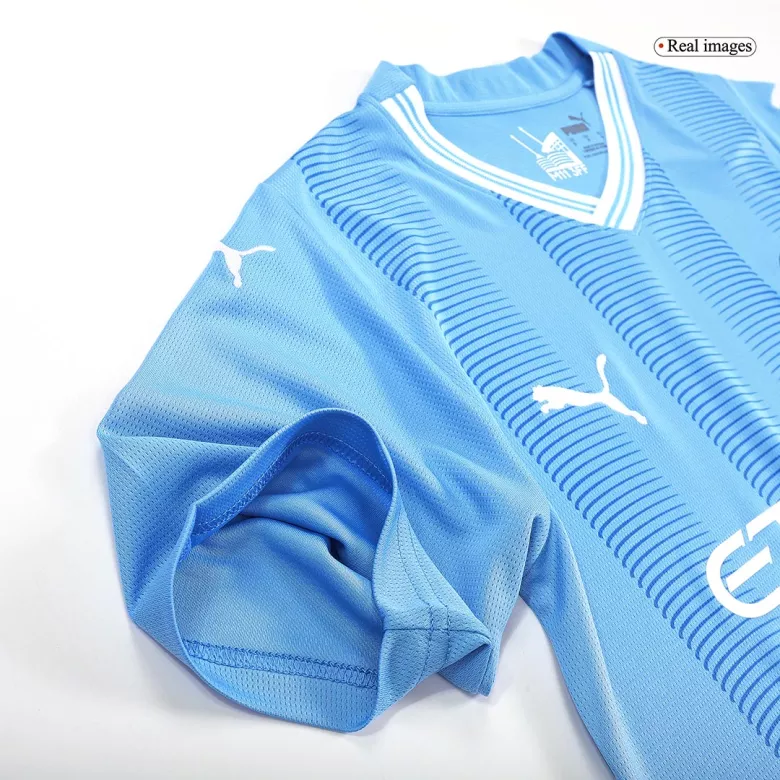 Camiseta HAALAND #9 Japanese Tour Printing Manchester City 2023/24 Primera Equipación Local Hombre - Versión Hincha - camisetasfutbol