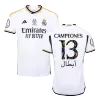 Calidad Premium Camiseta CAMPEONES #13 Real Madrid 2023/24 Primera Equipación Local Hombre - Versión Hincha - camisetasfutbol