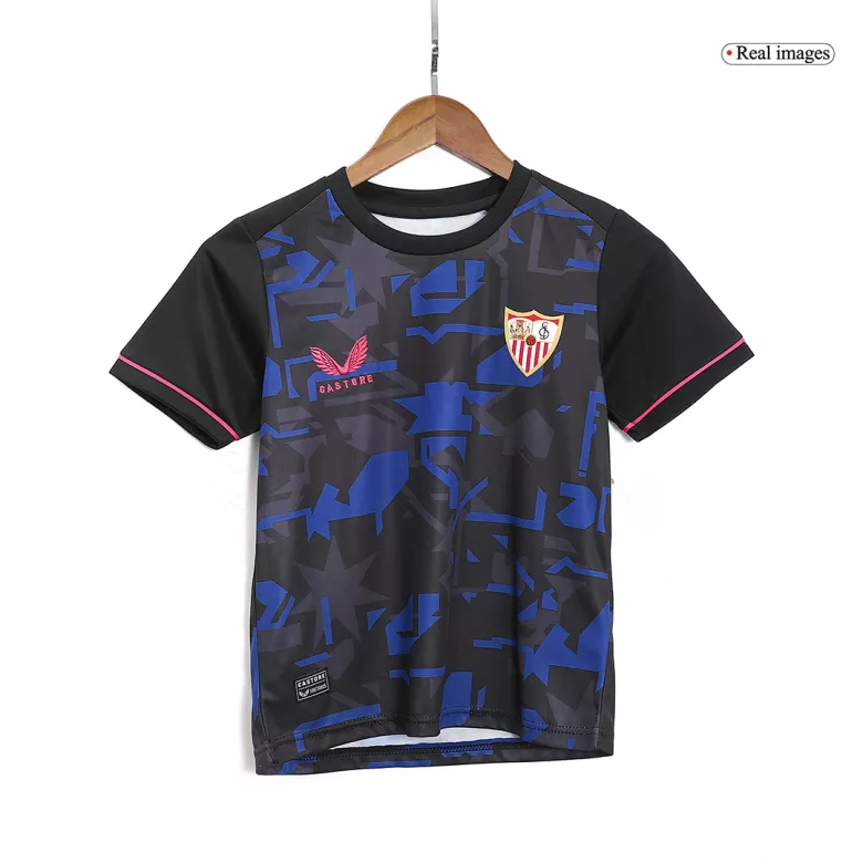 Miniconjunto Sevilla 2023/24 Tercera Equipación Niño (Camiseta + Pantalón Corto) - camisetasfutbol