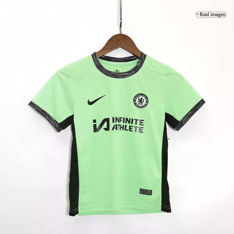 Miniconjunto Chelsea 2023/24 Tercera Equipación Niño (Camiseta + Pantalón Corto) - camisetasfutbol