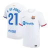 Camiseta Auténtica F. DE JONG #21 Barcelona 2023/24 Segunda Equipación Visitante Hombre - Versión Jugador - camisetasfutbol