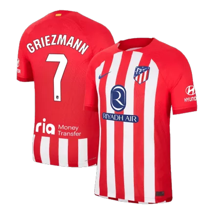 Camiseta Auténtica GRIEZMANN #7 Atlético de Madrid 2023/24 Primera Equipación Local Hombre - Versión Jugador - camisetasfutbol