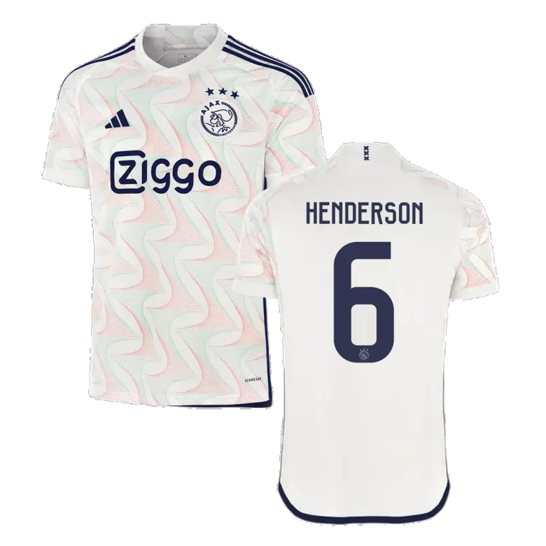 Camiseta HENDERSON #6 Ajax 2023/24 Segunda Equipación Visitante Hombre - Versión Hincha - camisetasfutbol