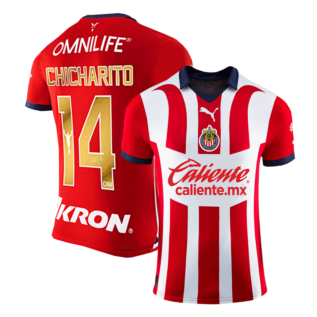 Camiseta Gold Chicharito Chivas Primera Equipaci N Local Hombre Versi N Replica