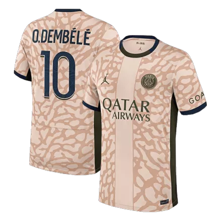 Camiseta O.DEMBÉLÉ #10 PSG 2023/24 Cuarta Equipación Hombre - Versión Hincha - camisetasfutbol