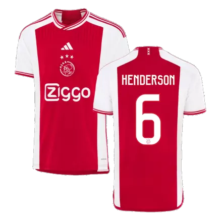 Camiseta HENDERSON #6 Ajax 2023/24 Primera Equipación Local Hombre - Versión Hincha - camisetasfutbol