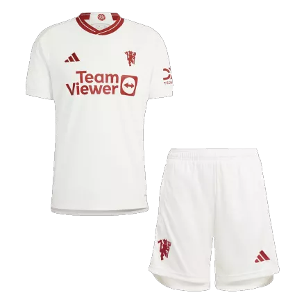 Conjunto Manchester United 2023/24 Tercera Equipación Hombre (Camiseta + Pantalón Corto) - camisetasfutbol