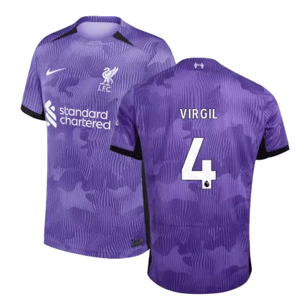 Camiseta VIRGIL #4 Liverpool 2023/24 Tercera Equipación Hombre - Versión Hincha - camisetasfutbol