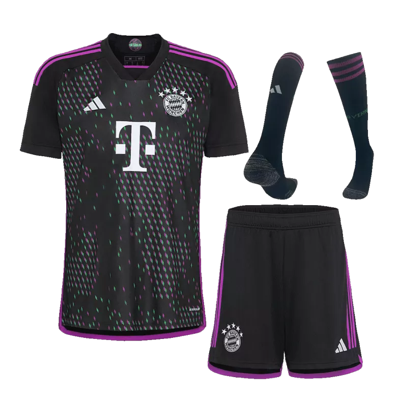 Conjunto Completo Bayern Munich 2023/24 Segunda Equipación Visitante Hombre (Camiseta + Pantalón Corto + Calcetines) - camisetasfutbol