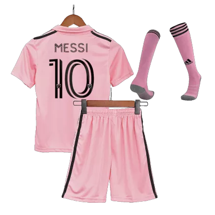 Miniconjunto Completo MESSI #10 Inter Miami CF 2022 Primera Equipación Local Niño (Camiseta + Pantalón Corto + Calcetines) - camisetasfutbol