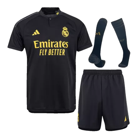 Conjunto Completo Real Madrid 2023/24 Tercera Equipación Hombre (Camiseta + Pantalón Corto + Calcetines) - camisetasfutbol