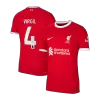 Camiseta Auténtica VIRGIL #4 Liverpool 2023/24 Primera Equipación Local Hombre - Versión Jugador - camisetasfutbol