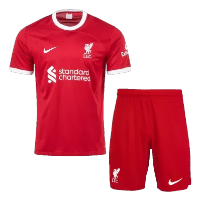 Conjunto Liverpool 2023/24 Primera Equipación Local Hombre (Camiseta + Pantalón Corto) - camisetasfutbol