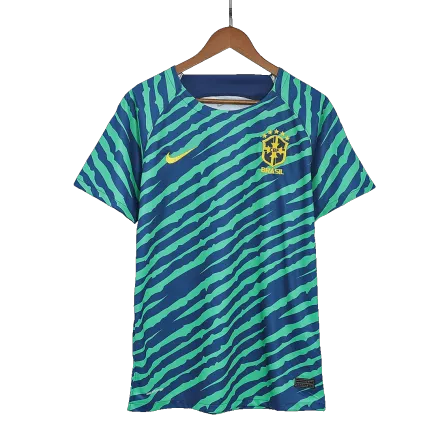 Camiseta Brazil 2022 Pre-Partido Entrenamiento Hombre - Versión Hincha - camisetasfutbol