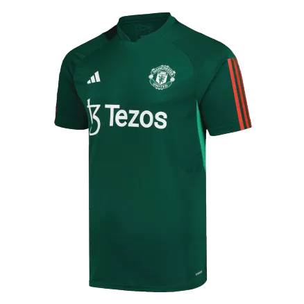 Camiseta Manchester United 2023/24 Pre-Partido Hombre Verde - Versión Replica - camisetasfutbol