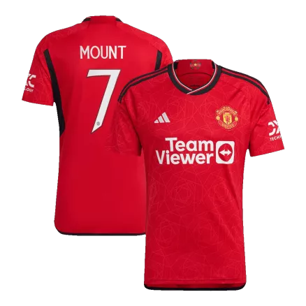 UCL Camiseta MOUNT #7 Manchester United 2023/24 Primera Equipación Local Hombre - Versión Hincha - camisetasfutbol