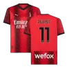 Camiseta PULISIC #11 AC Milan 2023/24 Primera Equipación Local Hombre - Versión Hincha - camisetasfutbol