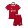 Miniconjunto Liverpool 2023/24 Primera Equipación Local Niño (Camiseta + Pantalón Corto) - camisetasfutbol