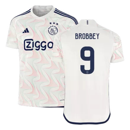 Camiseta BROBBEY #9 Ajax 2023/24 Segunda Equipación Visitante Hombre - Versión Hincha - camisetasfutbol