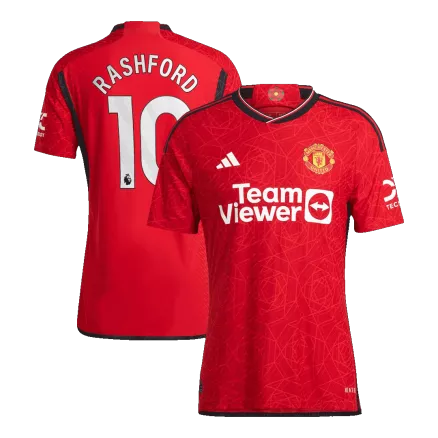 Camiseta Auténtica RASHFORD #10 Manchester United 2023/24 Primera Equipación Local Hombre - Versión Jugador - camisetasfutbol