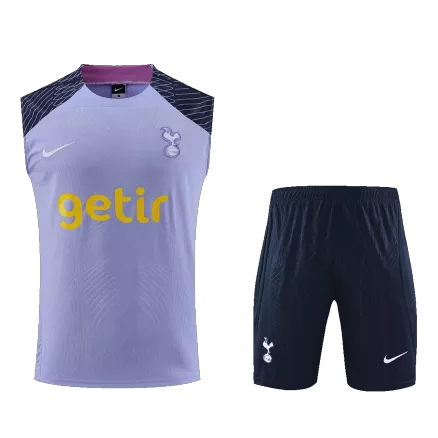 Conjunto Entrenamiento Tottenham Hotspur 2023/24 Hombre (Camiseta Sin Mangas + Pantalón Corto) - camisetasfutbol