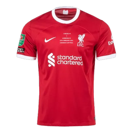 Camiseta Liverpool Carabao Cup Final 2023/24 Primera Equipación Local Hombre - Versión Hincha - camisetasfutbol