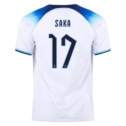 Camiseta Futbol Local Copa del Mundo de Hombre Inglaterra 2022 con Número de SAKA #17 - camisetasfutbol