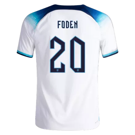 Camiseta Auténtica FODEN #20 Inglaterra 2022 Primera Equipación Copa del Mundo Local Hombre - Versión Jugador - camisetasfutbol