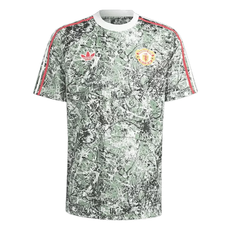 Camiseta Manchester United  X Stone Roses 2023/24 Pre-Partido Hombre - Versión Hincha - camisetasfutbol