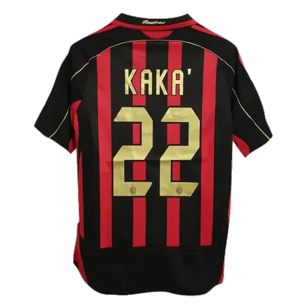 Camiseta Retro 2006/07 KAKA' #22 AC Milan Primera Equipación Local Hombre - Versión Hincha - camisetasfutbol