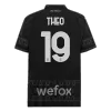 Camiseta THEO #19 AC Milan X Pleasures 2023/24 Cuarta Equipación Hombre - Dark version - camisetasfutbol