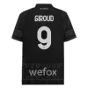 Camiseta GIROUD #9 AC Milan  X Pleasures 2023/24 Cuarta Equipación Hombre - Dark version - camisetasfutbol