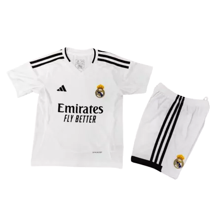 Miniconjunto Real Madrid 2024/25 Primera Equipación Local Niño (Camiseta + Pantalón Corto) - camisetasfutbol
