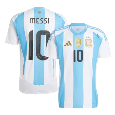 Camiseta MESSI #10 Argentina Copa América 2024 Primera Equipación Local Hombre - Versión Hincha - camisetasfutbol