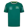 Calidad Premium Camiseta de Aston Martin Aramco Cognizant F1 Racing Team Fernando Alonso Driver T-Shirt 2024 Hombre - camisetasfutbol