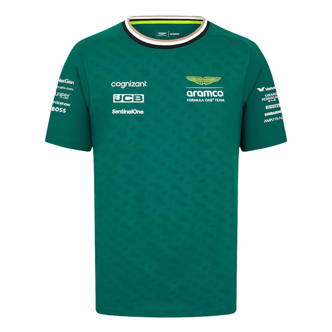 Calidad Premium Camiseta de Aston Martin Aramco Cognizant F1 Racing Team Fernando Alonso Driver T-Shirt Hombre - camisetasfutbol
